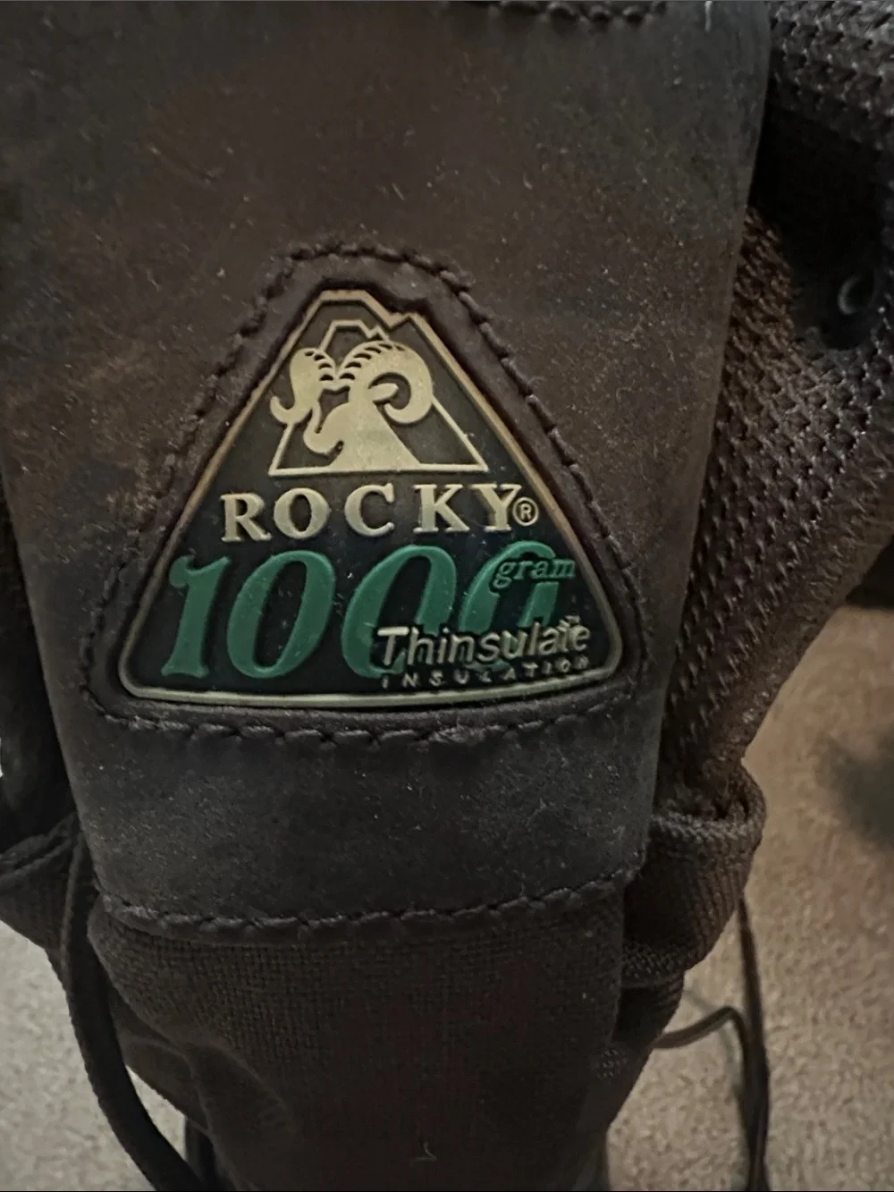 Rocky Men's Dark Brown Lace-Up Waterproof Work Boots